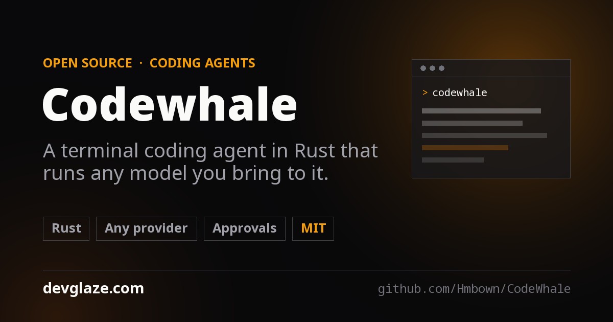 Codewhale: The Terminal Coding Agent That Admits What It Does Not Know